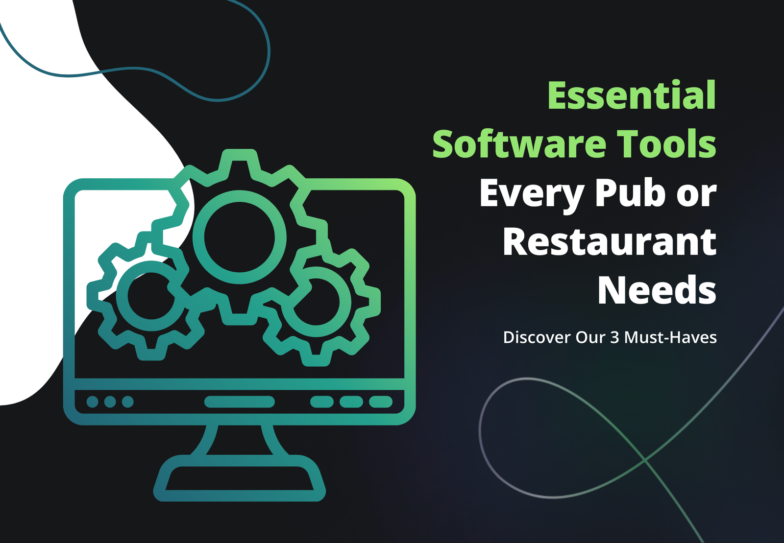 An image showing essential software tools for pubs and restaurants